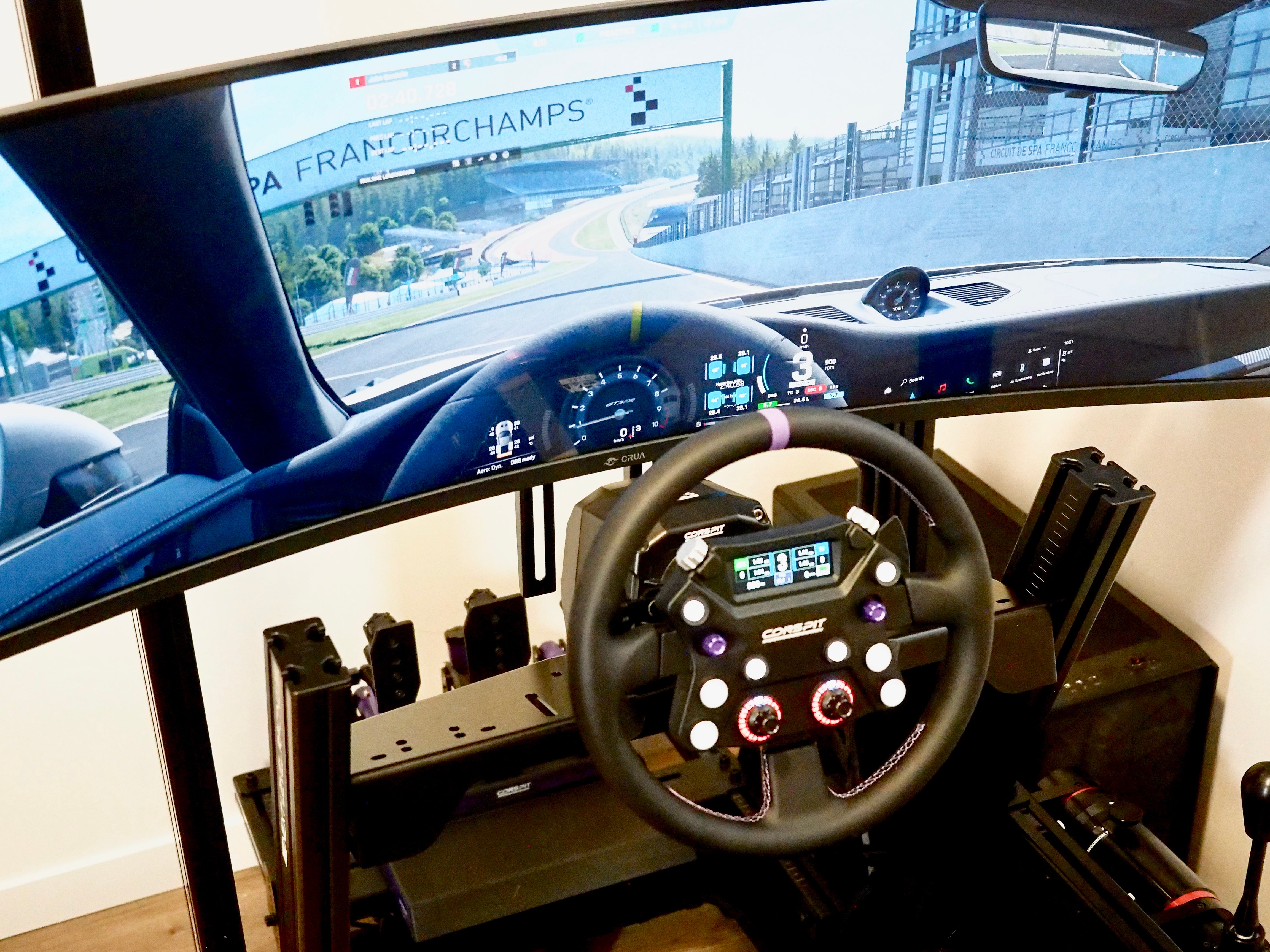 Full Push Apex Series turnkey sim racing rig — complete direct-drive setup ready to race