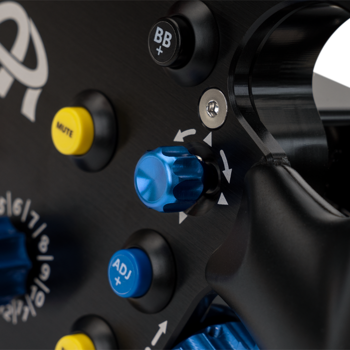 Ascher Racing F64-USB V3 sim racing steering wheel — USB-native 64-input formula wheel