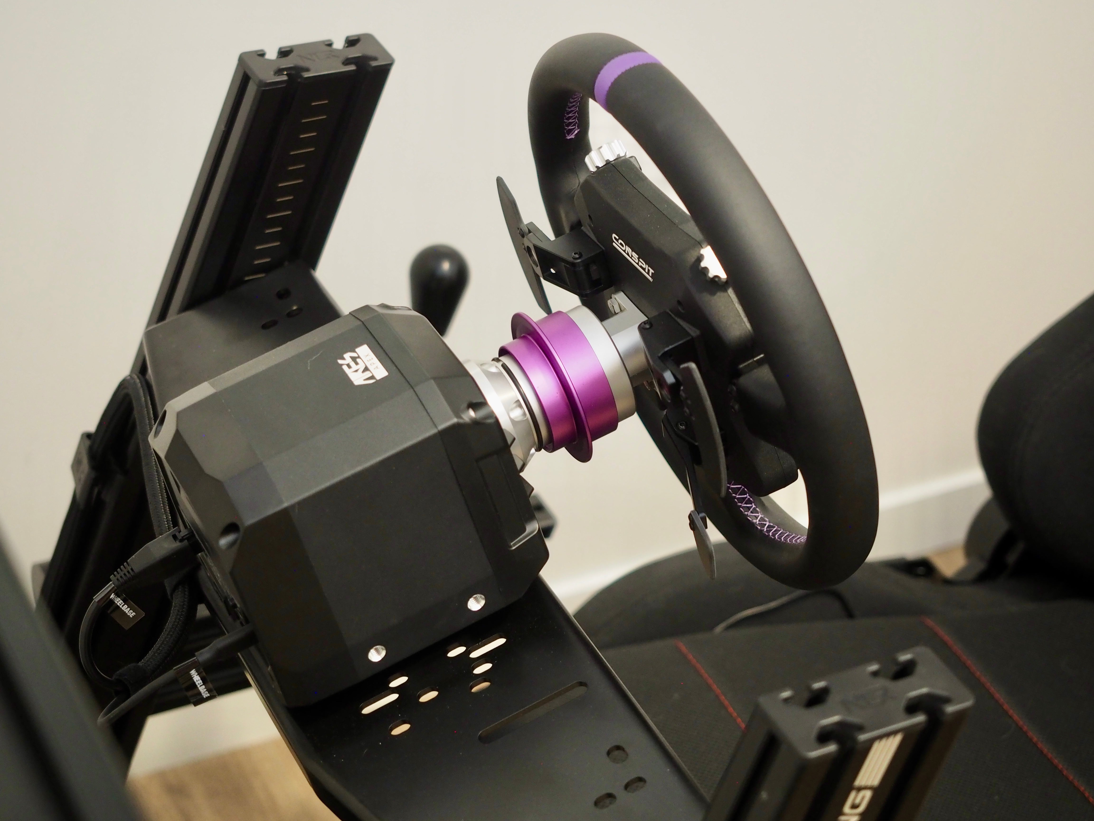 Full Push Podium Build complete direct-drive sim racing rig — Calgary assembled