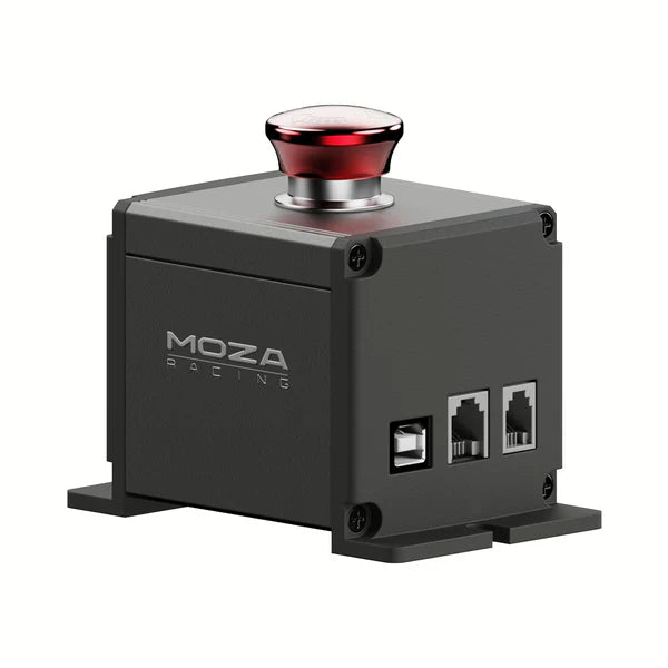 MOZA E-Stop emergency stop switch for direct-drive sim racing wheelbase safety
