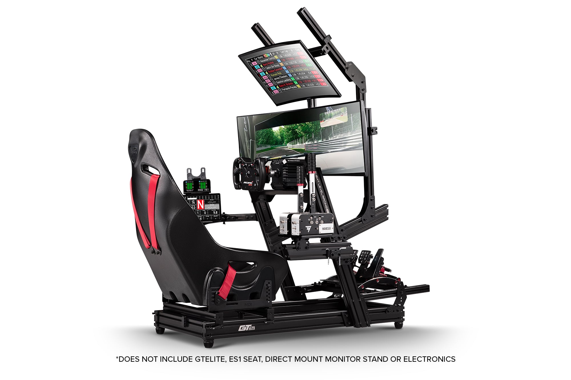 Next Level Racing Elite direct mount overhead monitor add-on — black edition