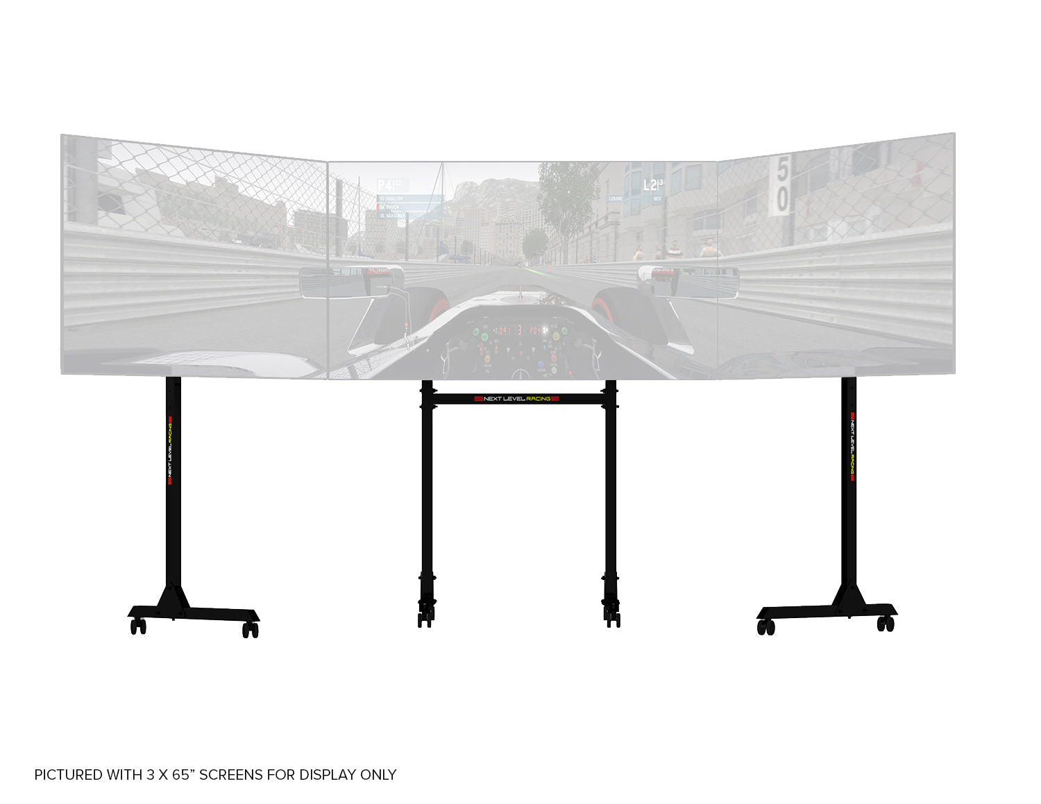 Next Level Racing free standing triple monitor stand for sim racing