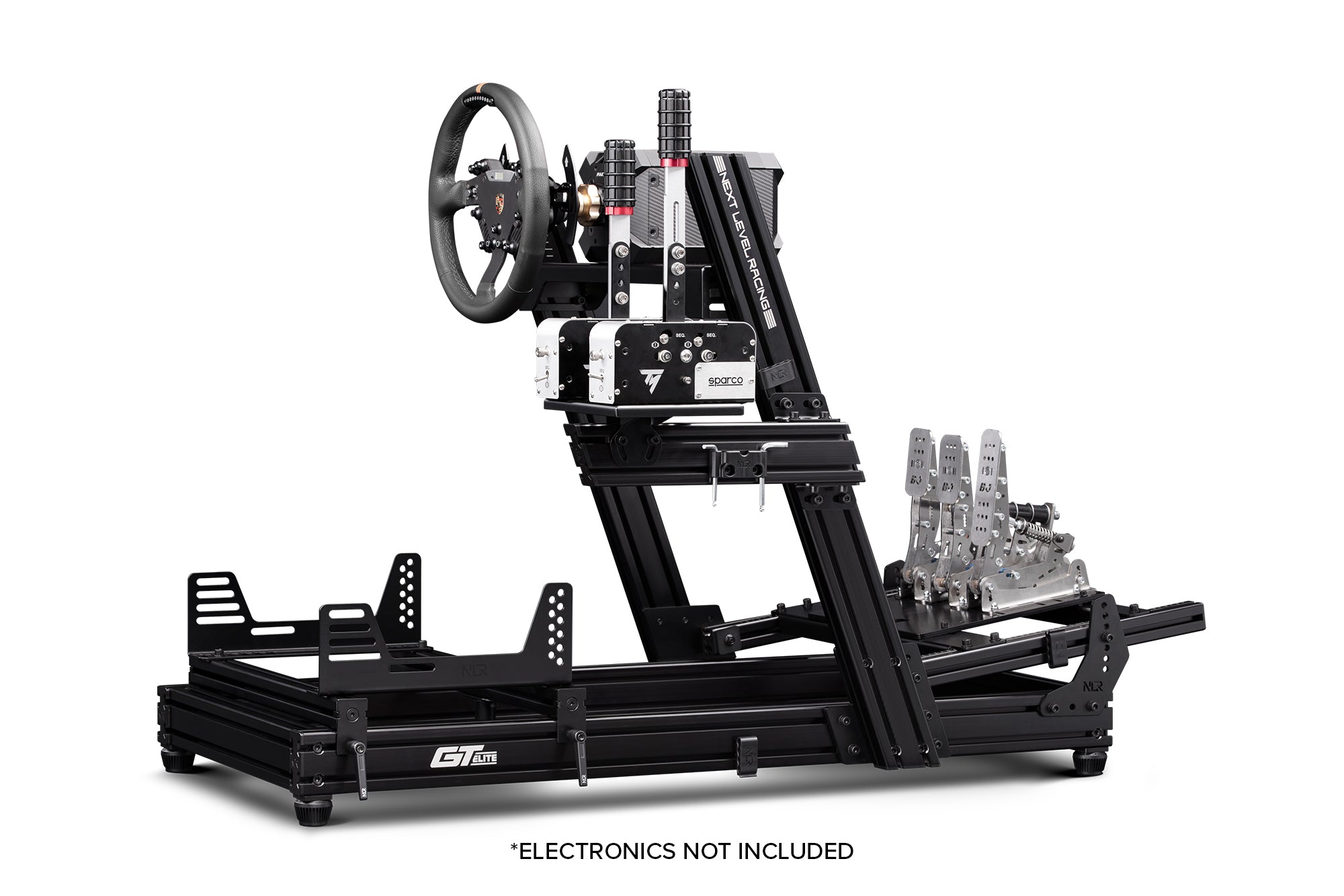 Next Level Racing GT Elite sim racing cockpit — wheel plate edition