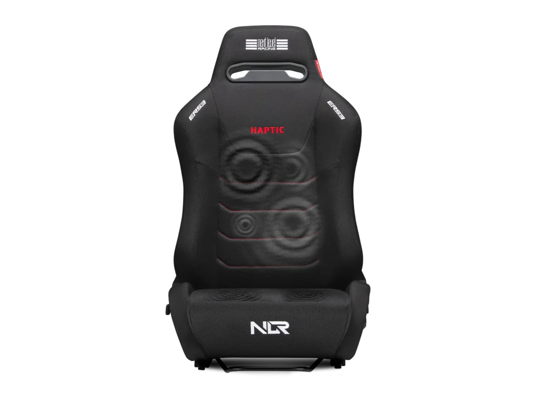Next Level Racing ERS3 haptic feedback sim racing seat — immersive tactile simulation