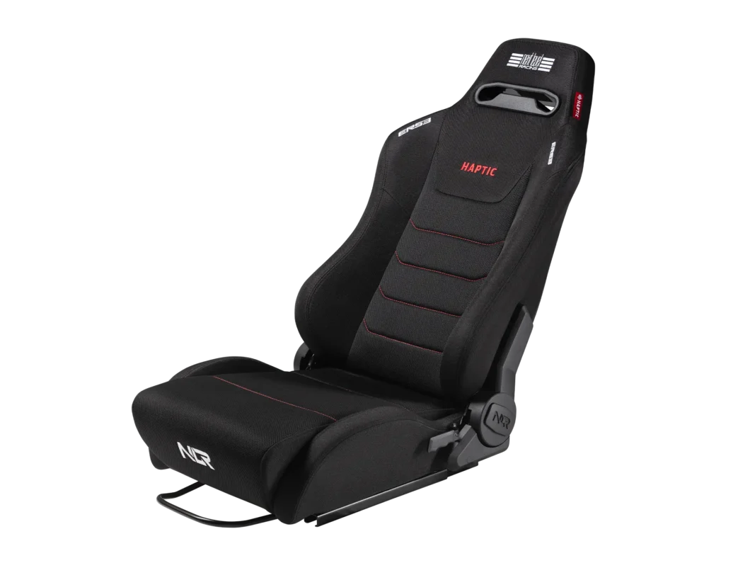 Next Level Racing ERS3 haptic feedback sim racing seat — immersive tactile simulation
