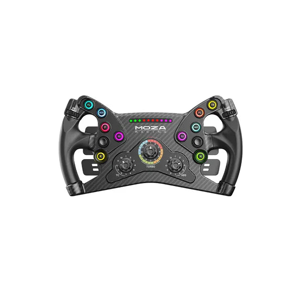 MOZA KS sim racing steering wheel — classic GT round wheel design
