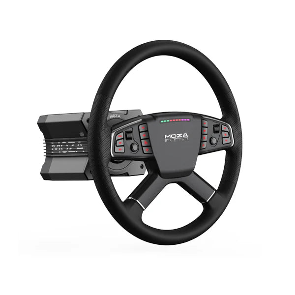 MOZA TSW truck sim racing steering wheel — large diameter for realistic trucking experience