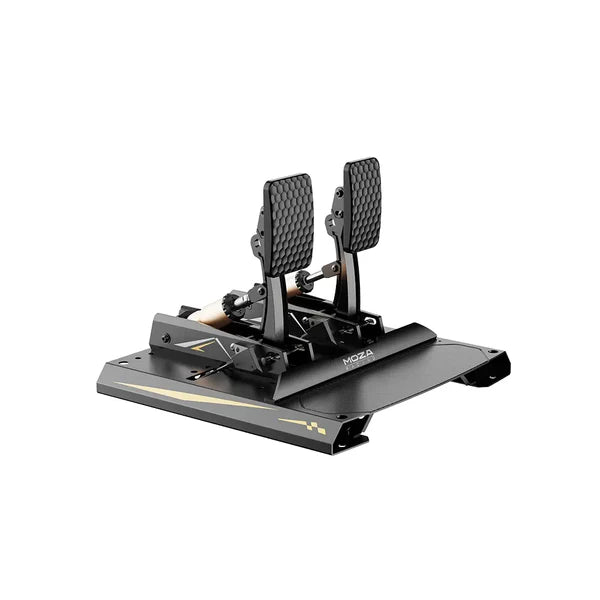 MOZA CRP2 load cell sim racing pedals — throttle and brake two-pedal set