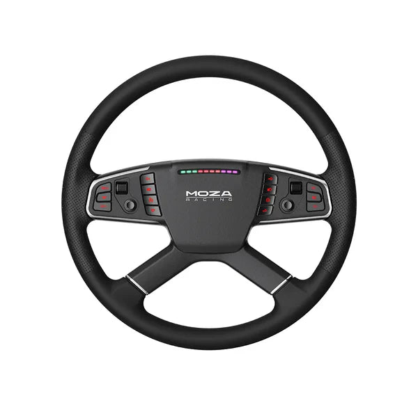 MOZA TSW truck sim racing steering wheel — large diameter for realistic trucking experience