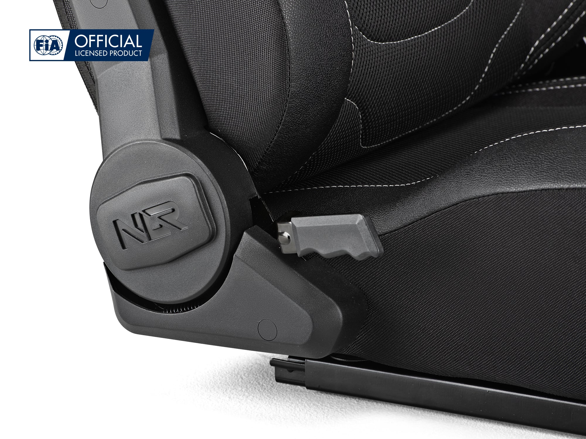 Next Level Racing ERS4 Elite reclining sim racing seat — fabric and SimAero mesh edition