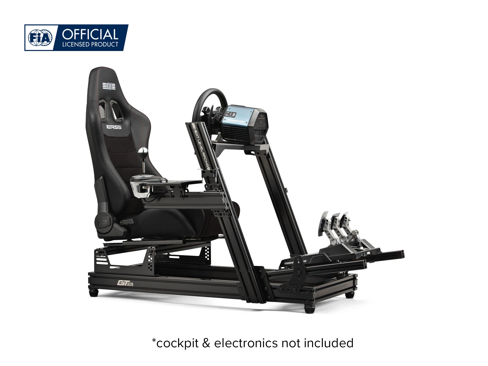 Next Level Racing ERS5 Elite reclining sim racing seat — PU leather and suede edition