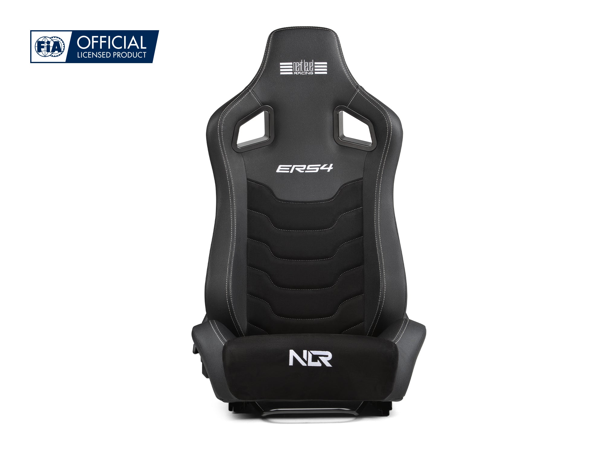 Next Level Racing ERS4 Elite reclining sim racing seat — PU leather and suede edition