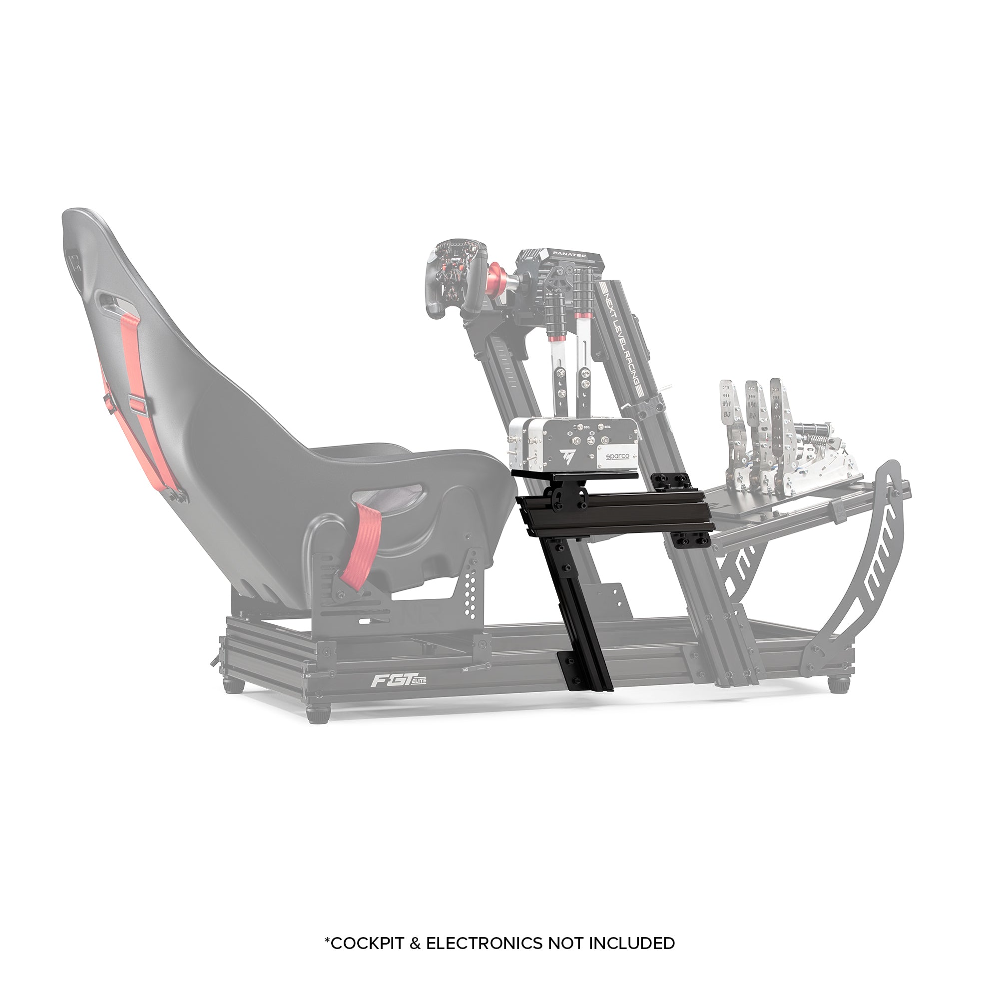 Next Level Racing Elite shifter add-on in black edition for sim racing cockpit
