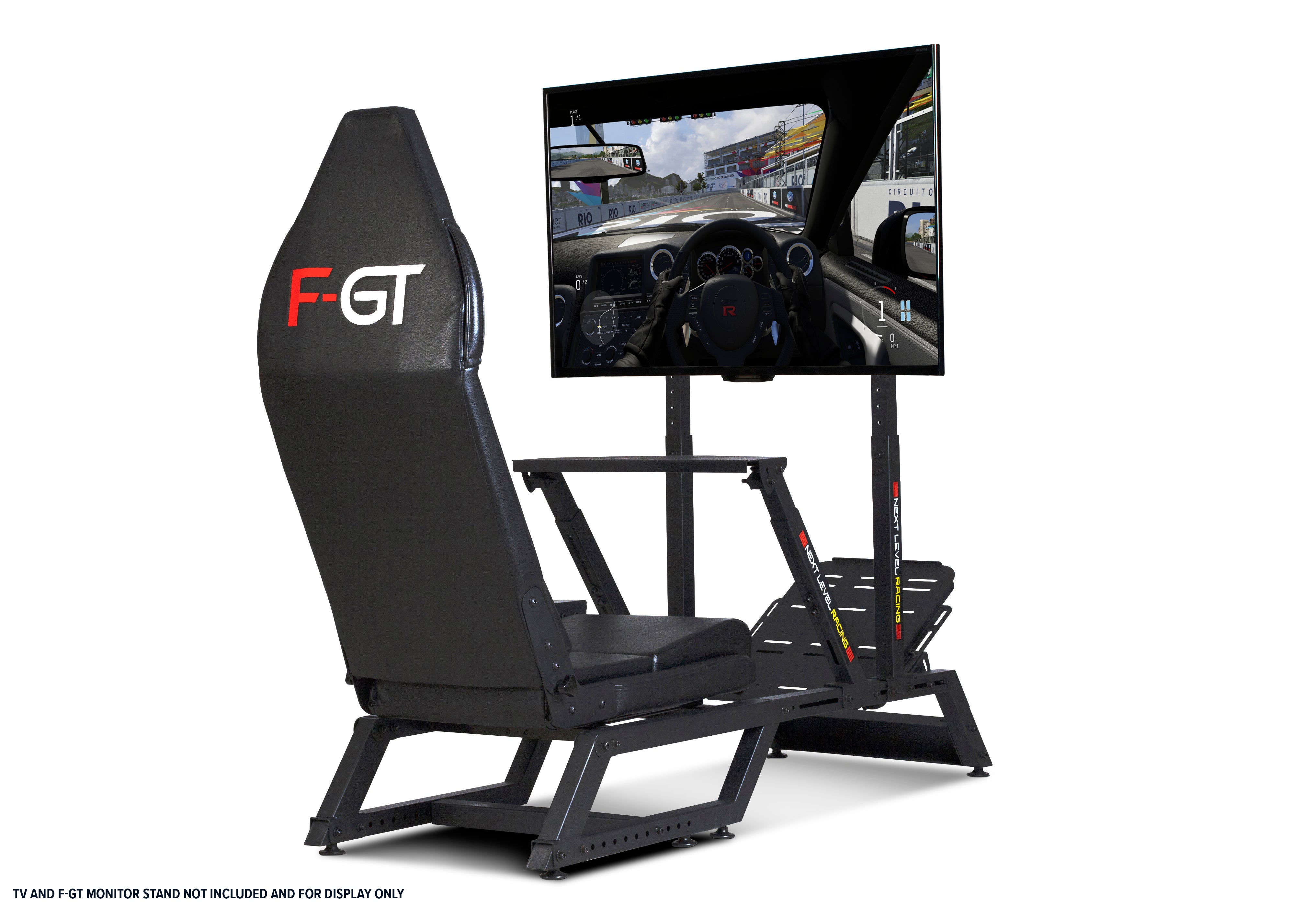 Next Level Racing F-GT Formula and GT Simulator Cockpit – Matte Black