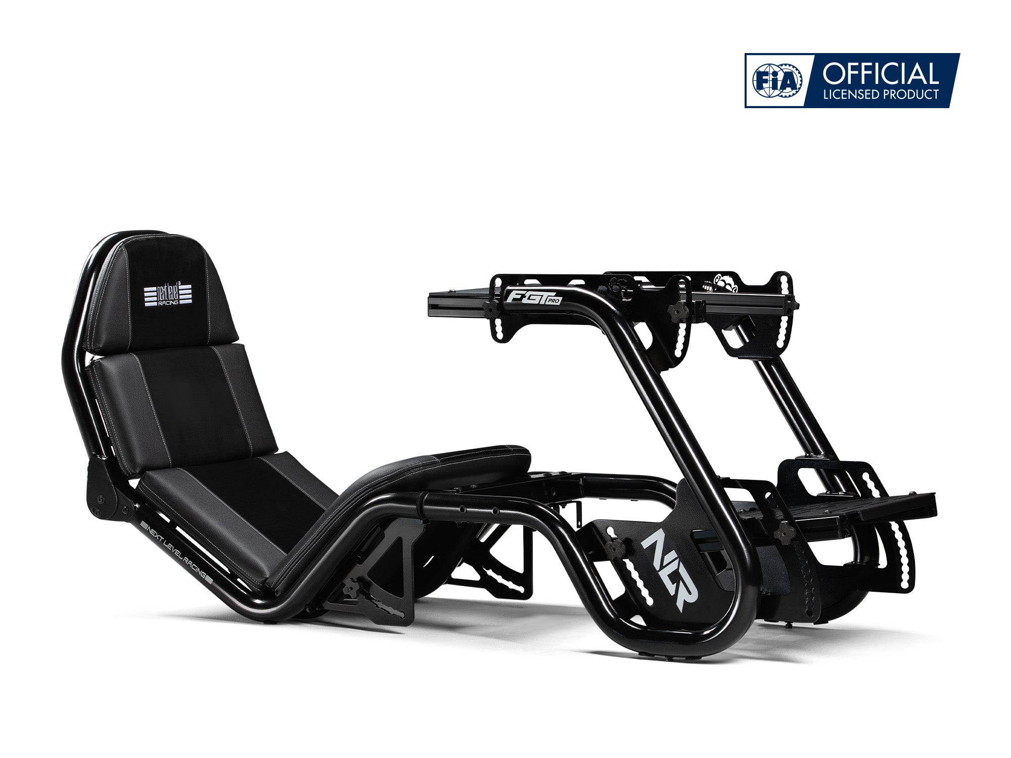 Next Level Racing F-GT Pro formula and GT sim racing cockpit — black edition