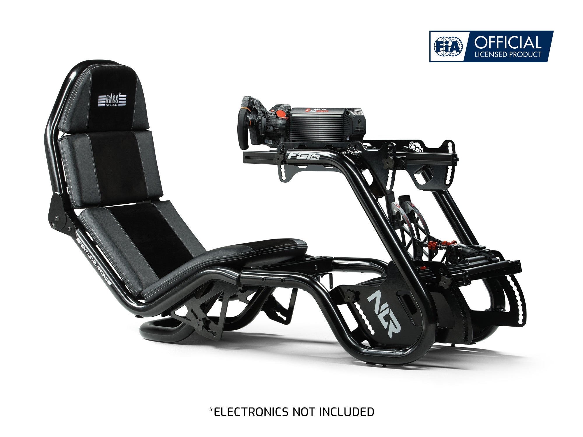 Next Level Racing F-GT Pro formula and GT sim racing cockpit — black edition