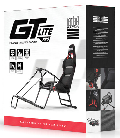 Next Level Racing GTLite Pro foldable sim racing cockpit