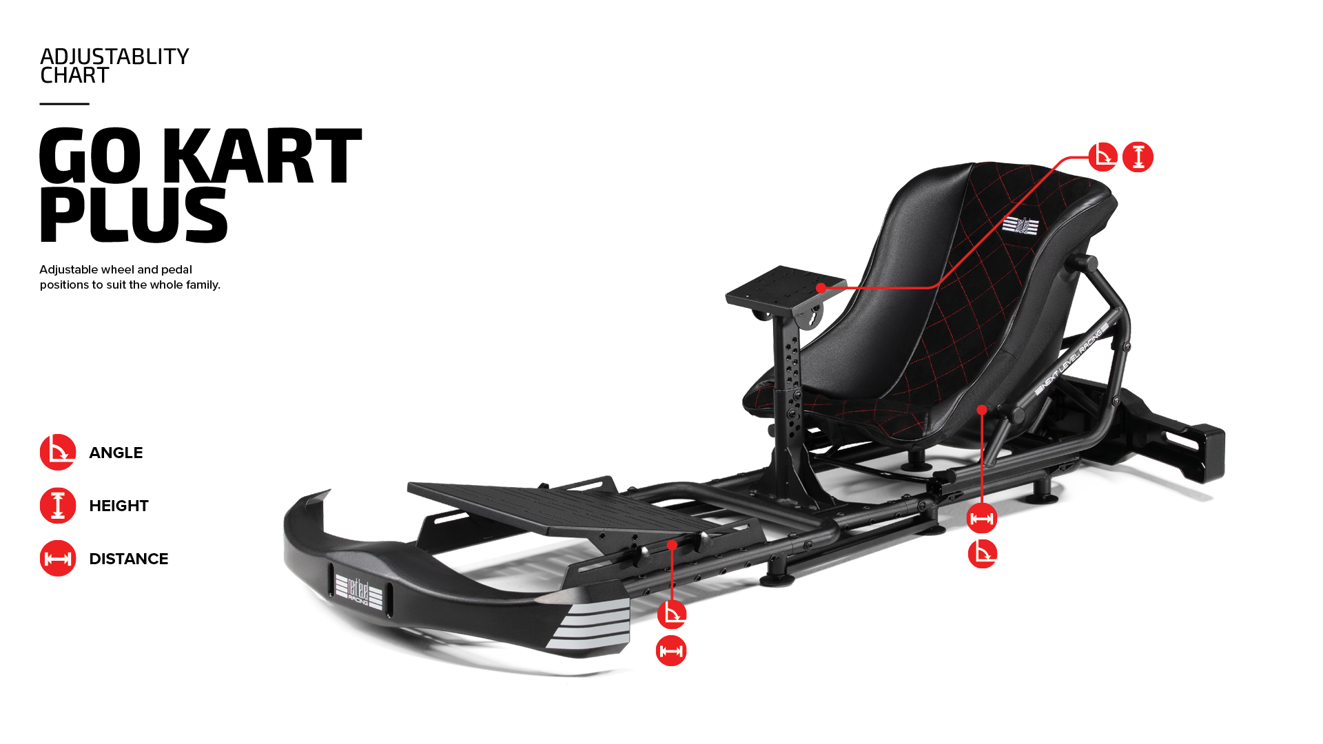 Next Level Racing Go Kart Plus sim racing cockpit — kart-style rig for all ages