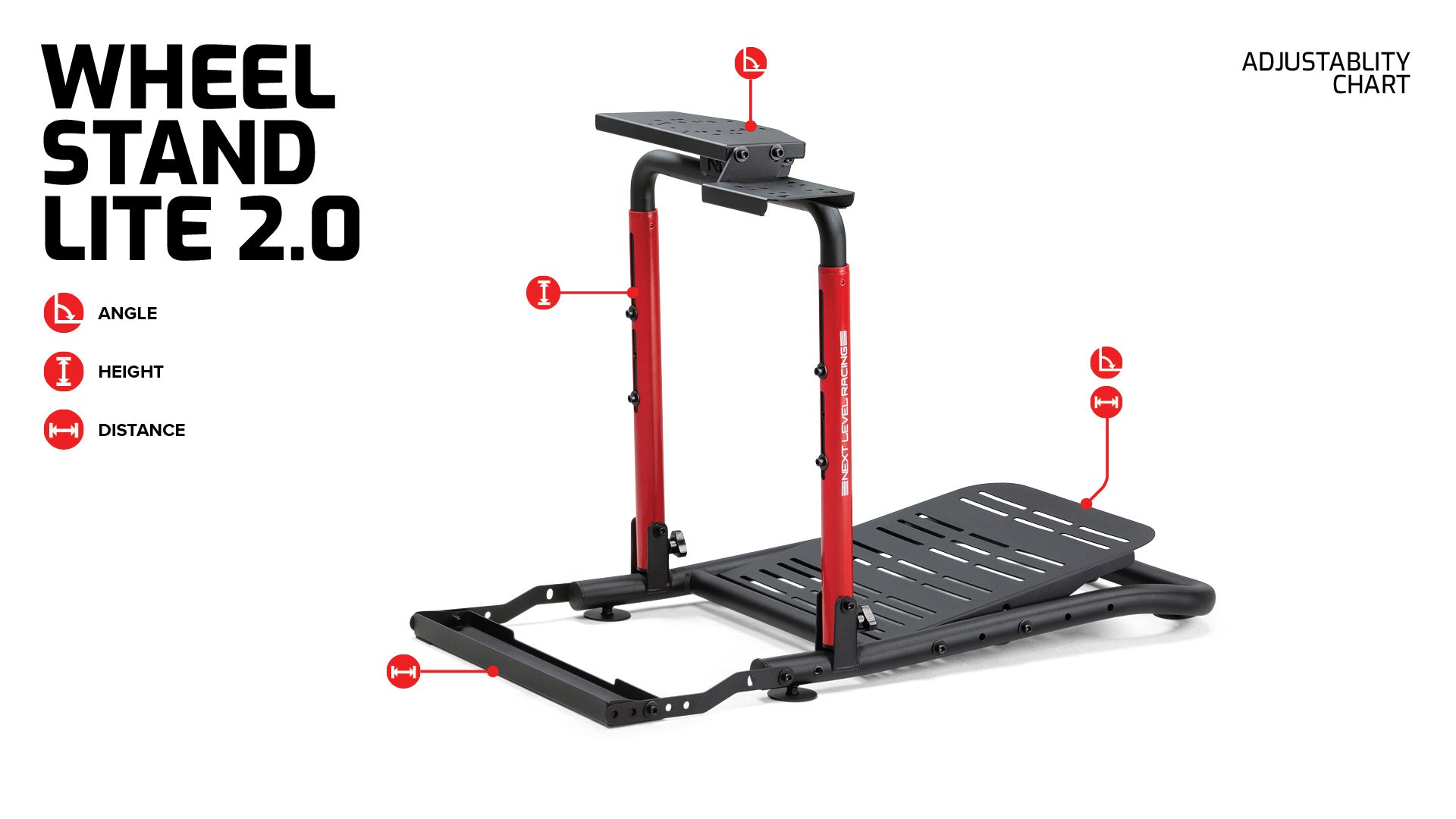 Next Level Racing Wheel Stand Lite 2.0 — compact sim racing wheel stand