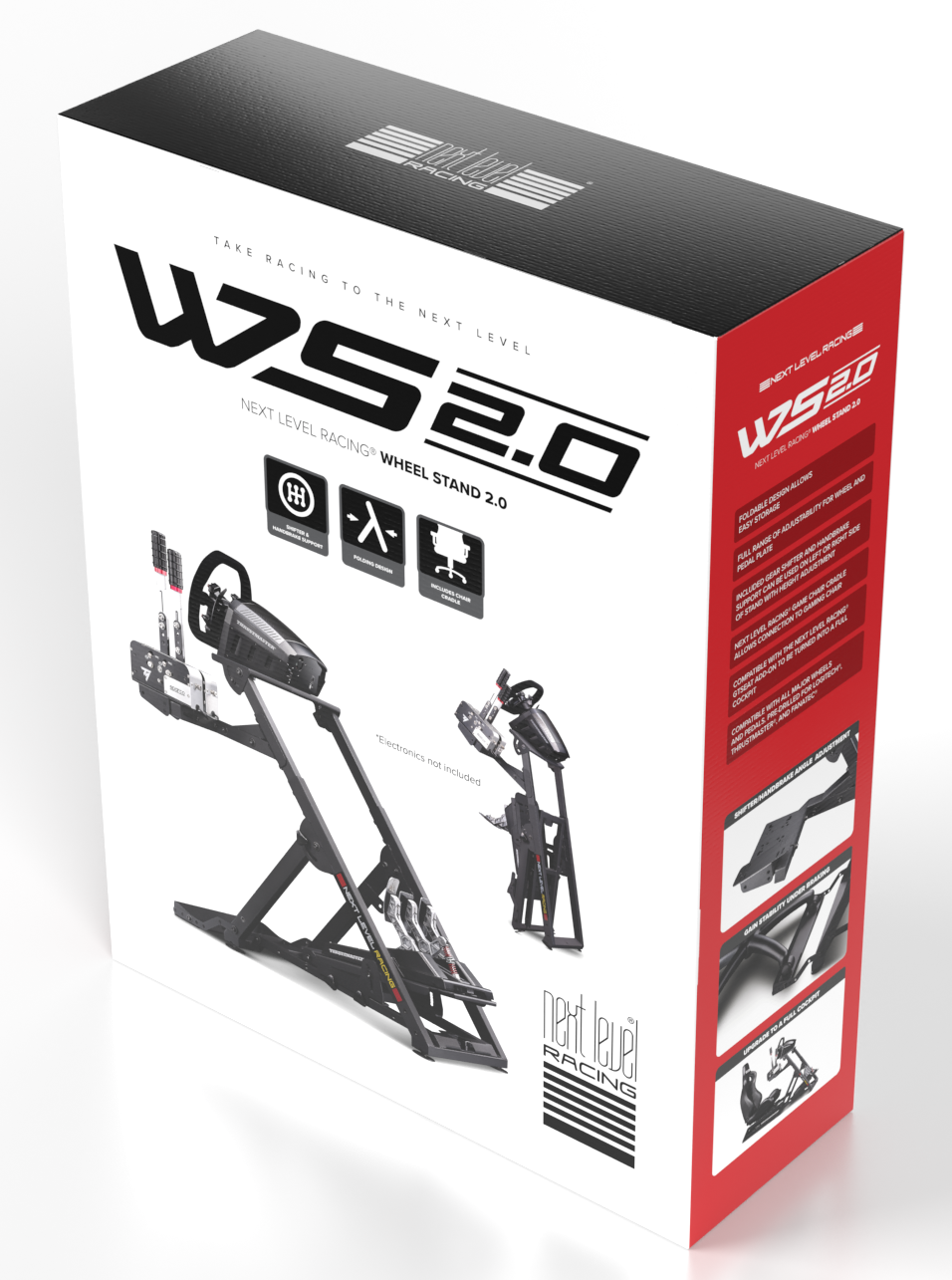 Next Level Racing Wheel Stand 2.0 — sturdy foldable sim racing wheel stand