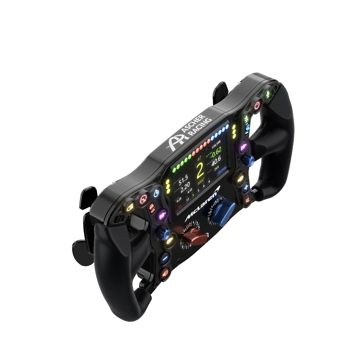 Ascher Racing McLaren Artura Ultimate USB sim racing steering wheel — officially licensed