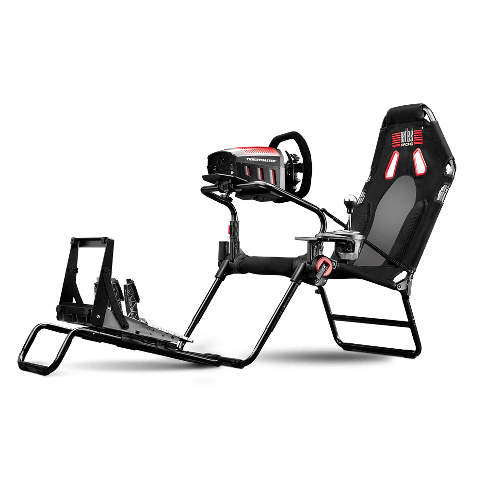Next Level Racing GT Lite foldable simulator cockpit — compact space-saving sim rig