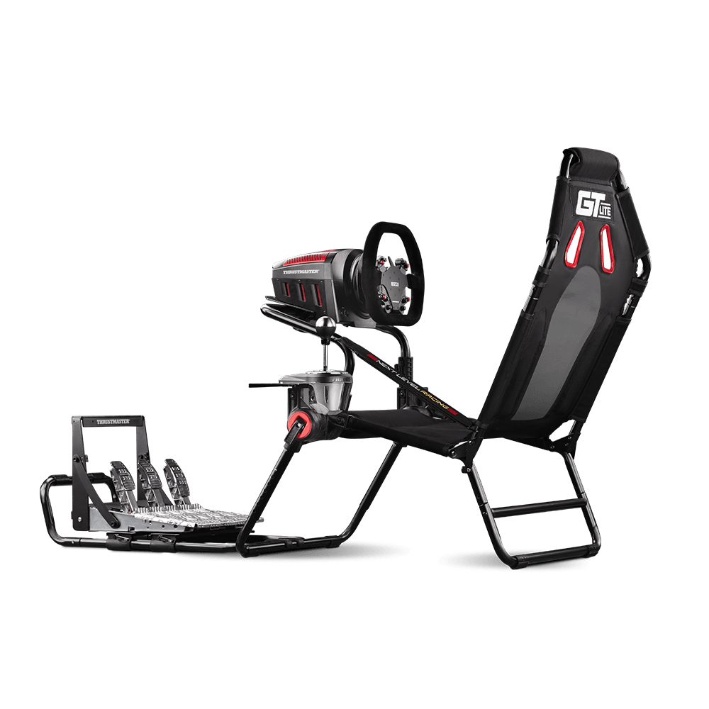 Next Level Racing GT Lite foldable simulator cockpit — compact space-saving sim rig