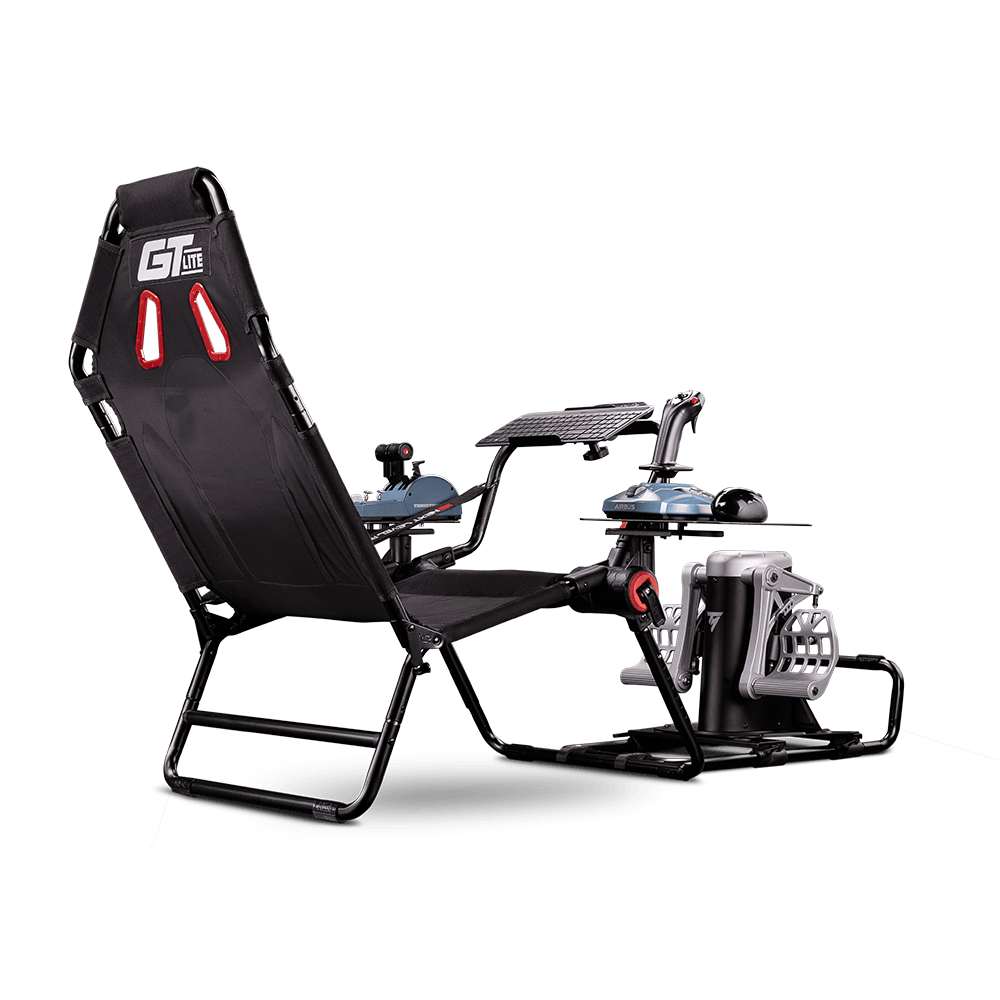Next Level Racing GT Lite foldable simulator cockpit — compact space-saving sim rig