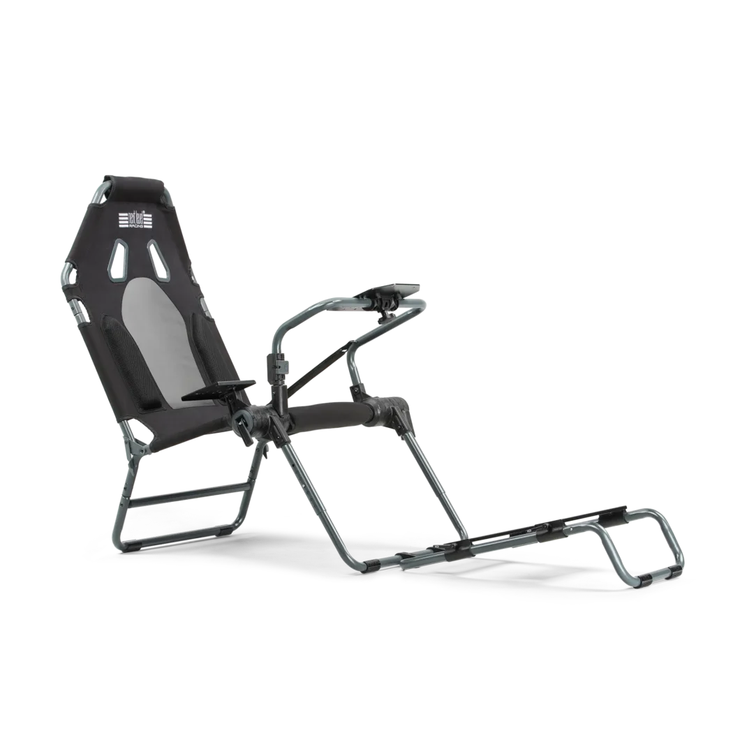 Next Level Racing GTLite foldable simulator cockpit in carbon grey edition
