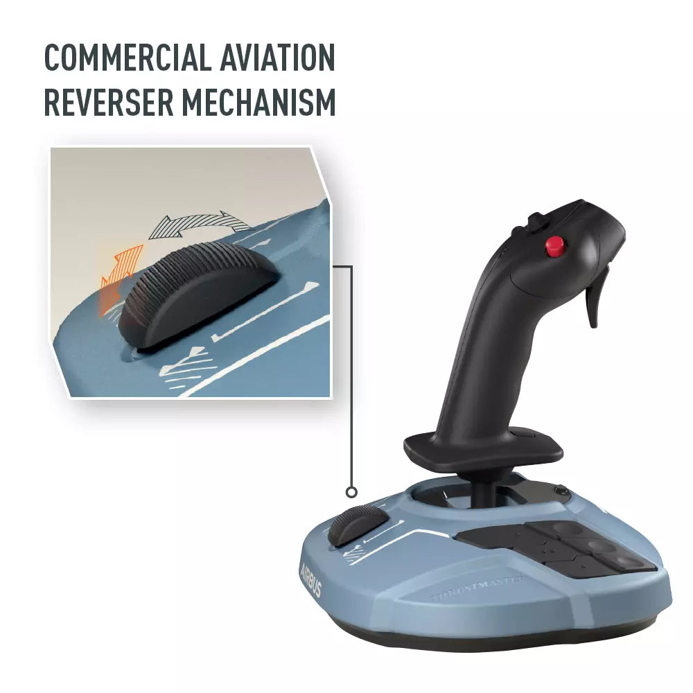 Thrustmaster TCA Sidestick Airbus Edition for PC — Airbus-style sidestick joystick