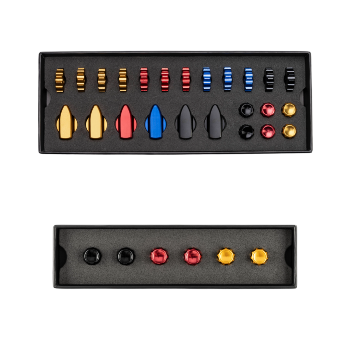Ascher Racing Knob Kit Pro aluminum encoder knobs for sim racing steering wheel