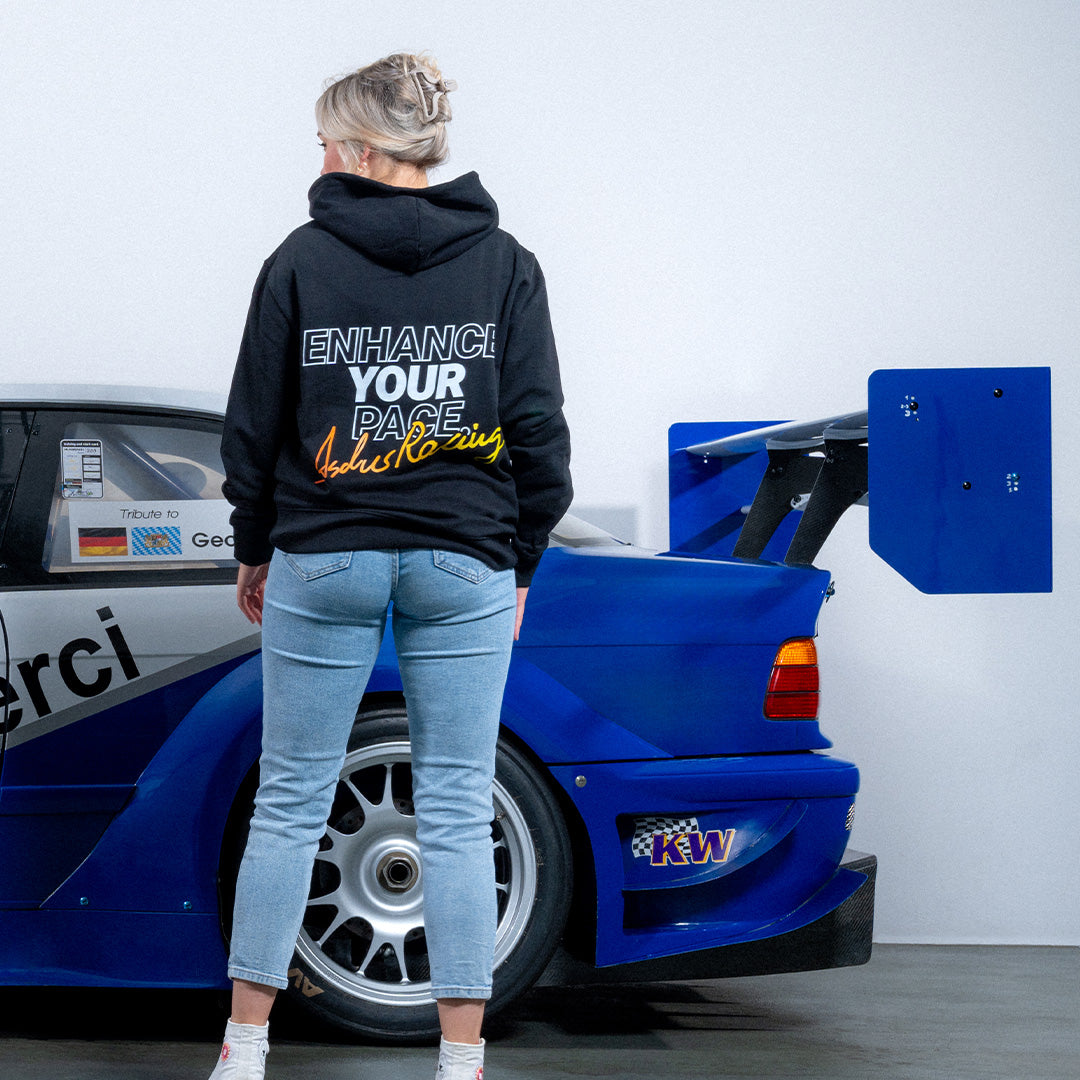 Ascher Racing Heat sim racing hoodie — branded premium pullover