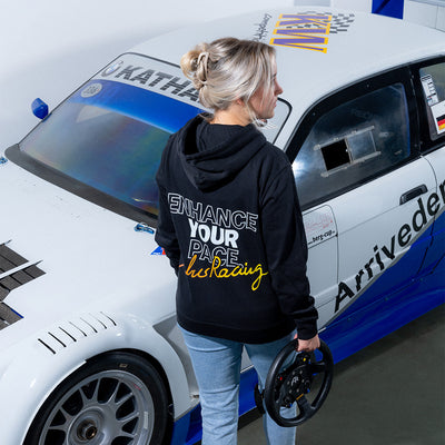 Ascher Racing Heat sim racing hoodie — branded premium pullover