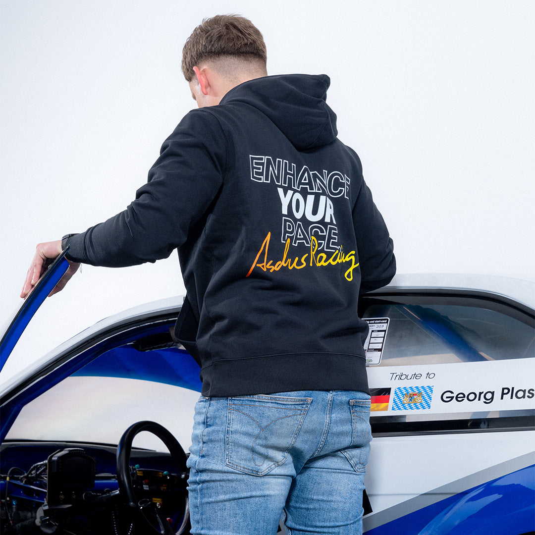 Ascher Racing Heat sim racing hoodie — branded premium pullover