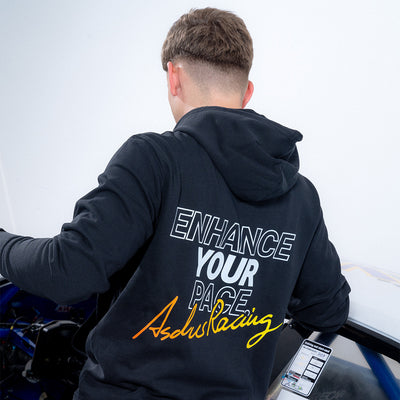 Ascher Racing Heat sim racing hoodie — branded premium pullover