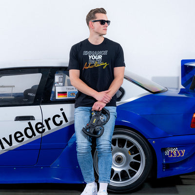 Ascher Racing Heat sim racing branded t-shirt — unisex short sleeve