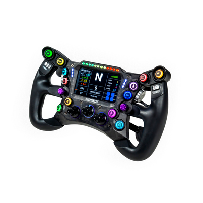 Conspit 290 GP formula sim racing steering wheel — 290mm carbon fiber open-face design