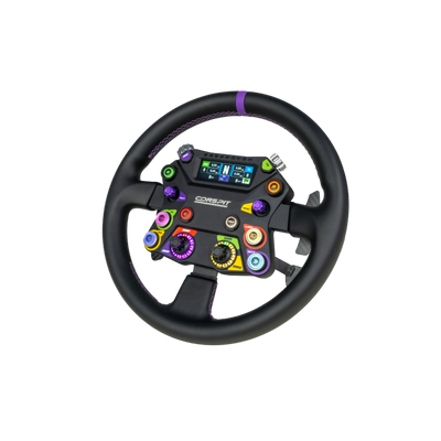 Conspit 310 APEX round sim racing steering wheel — 310mm suede grip premium build