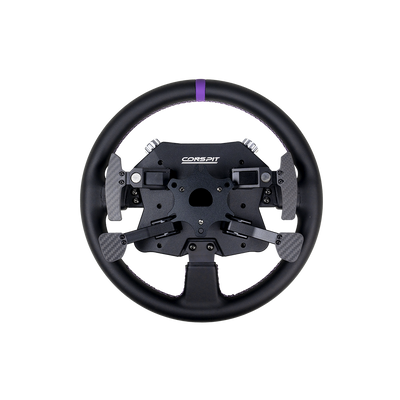 Conspit 310 APEX round sim racing steering wheel — 310mm suede grip premium build