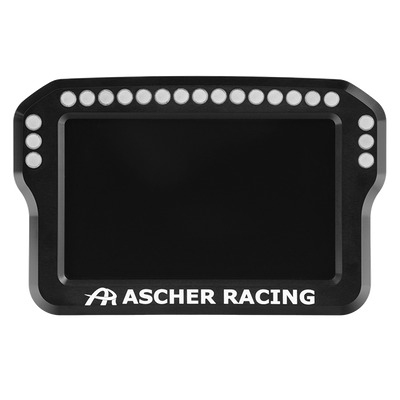 Ascher Racing 4 and 5 inch sim racing dashboards — compact telemetry display