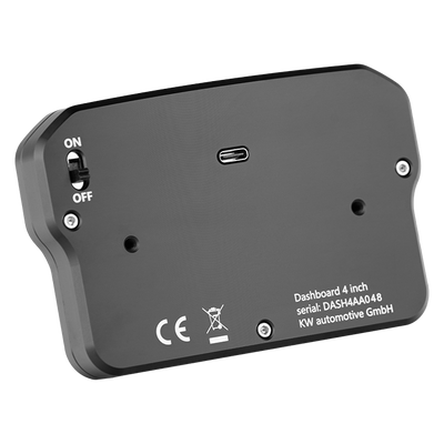 Ascher Racing 4 and 5 inch sim racing dashboards — compact telemetry display