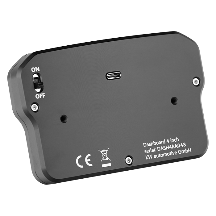 Ascher Racing 4 and 5 inch sim racing dashboards — compact telemetry display