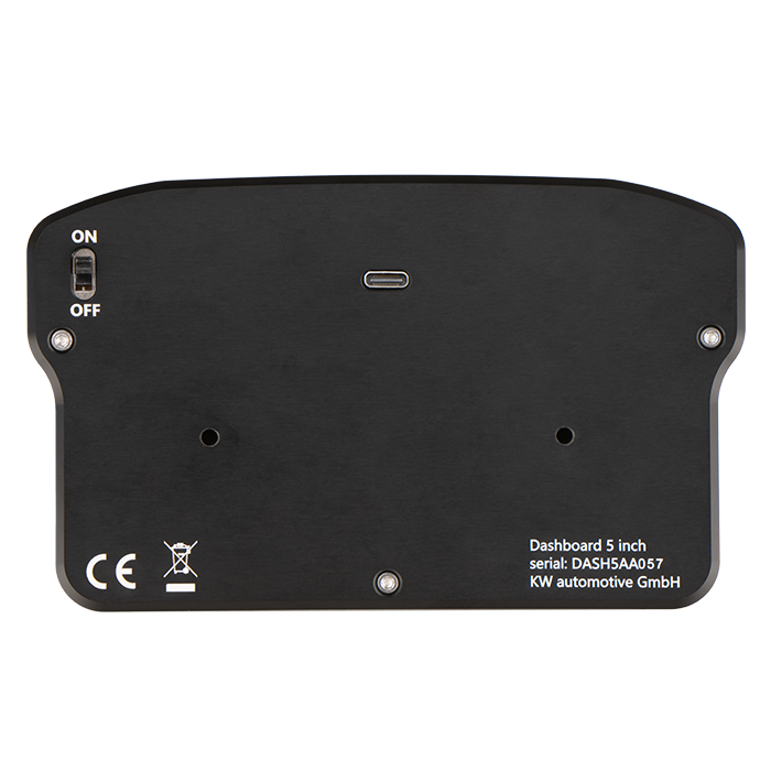 Ascher Racing 4 and 5 inch sim racing dashboards — compact telemetry display