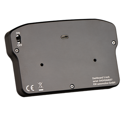 Ascher Racing 4 and 5 inch sim racing dashboards — compact telemetry display