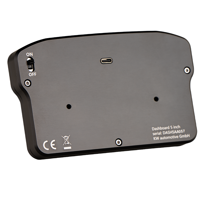 Ascher Racing 4 and 5 inch sim racing dashboards — compact telemetry display