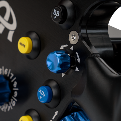 Ascher Racing F64-USB V3 sim racing steering wheel — USB-native 64-input formula wheel