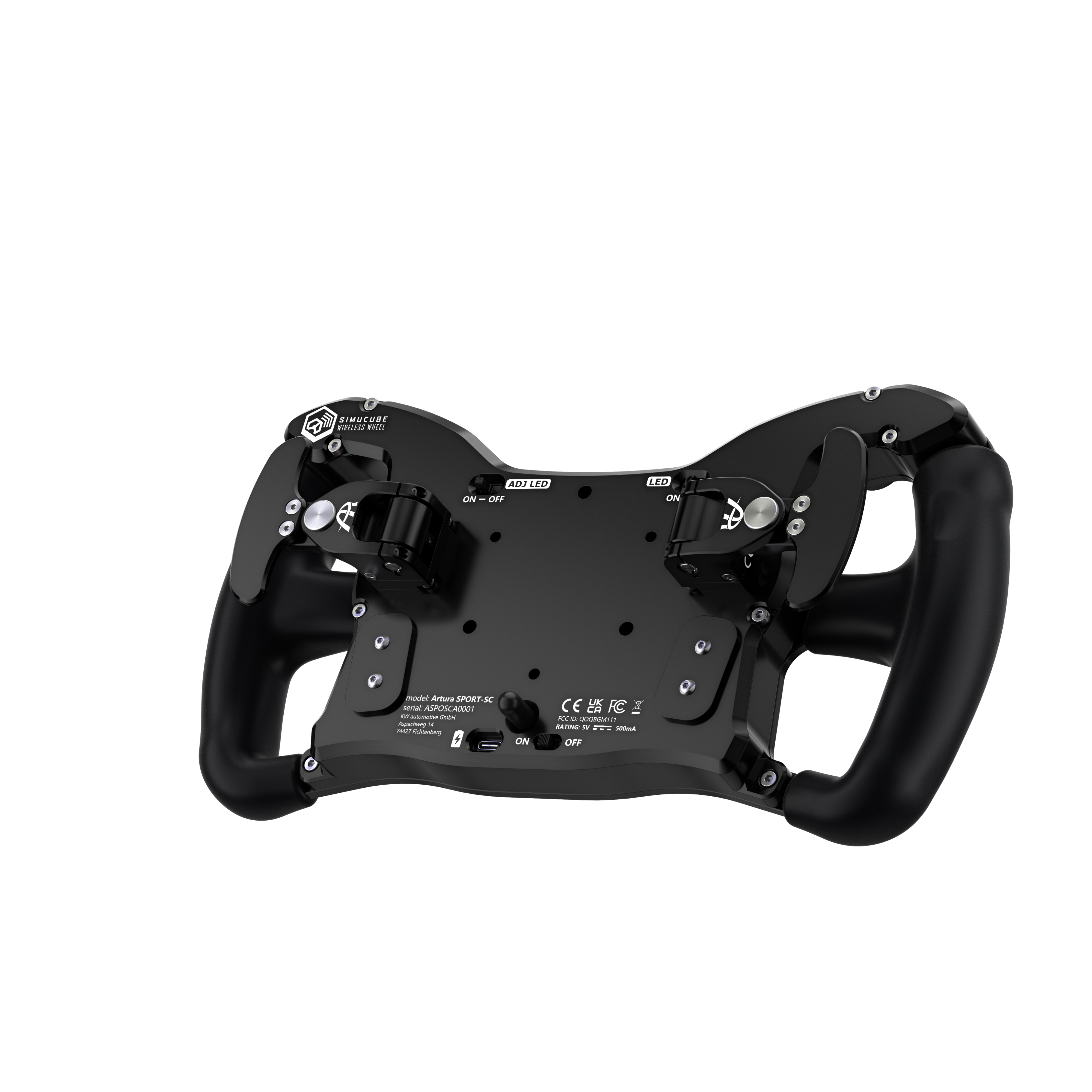Ascher Racing McLaren Artura Sport sim racing steering wheel — McLaren licensed sport model
