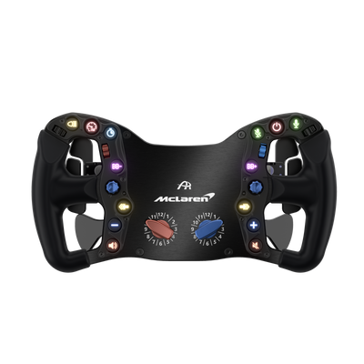 Ascher Racing McLaren Artura Pro sim racing steering wheel — licensed McLaren GT design