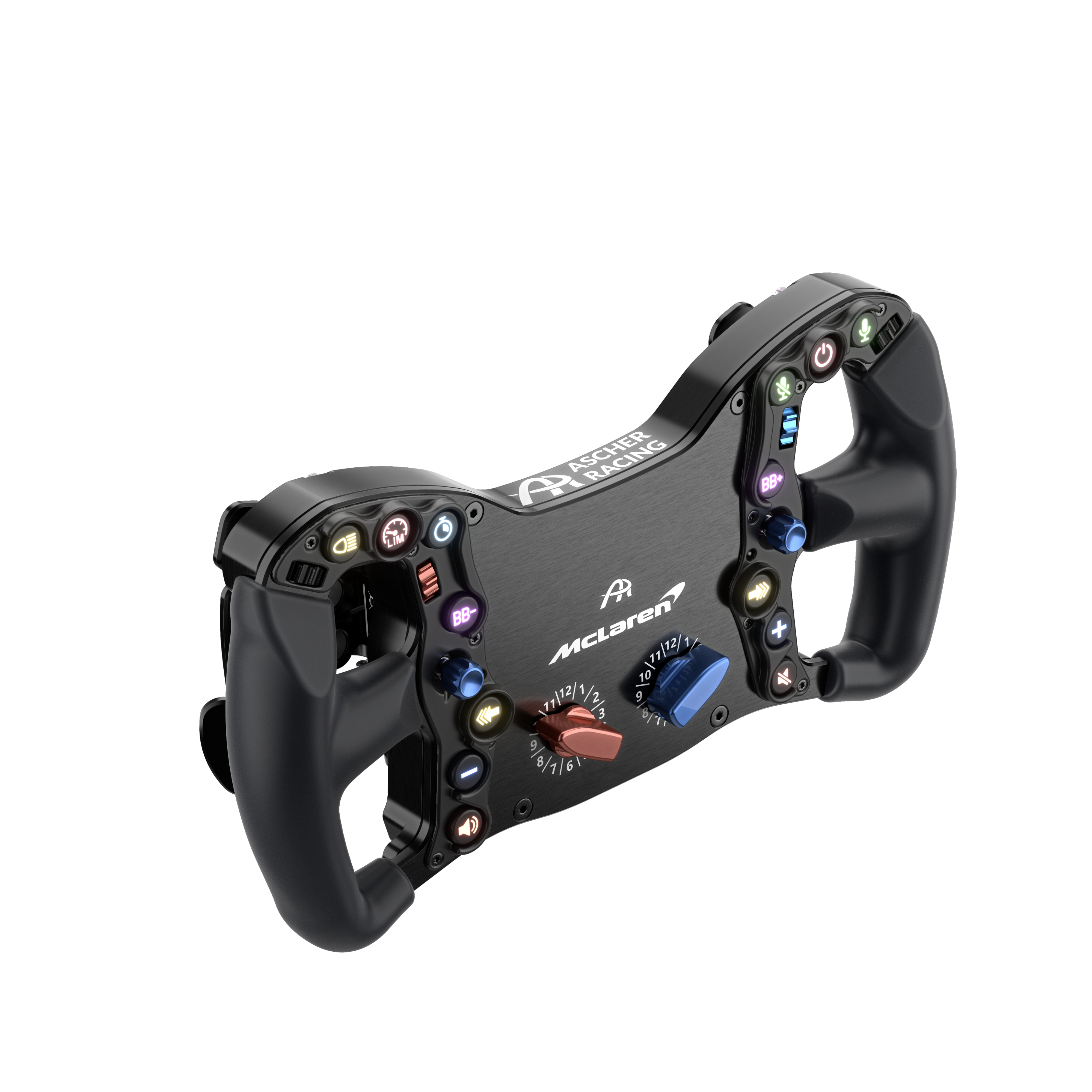 Ascher Racing McLaren Artura Pro sim racing steering wheel — licensed McLaren GT design