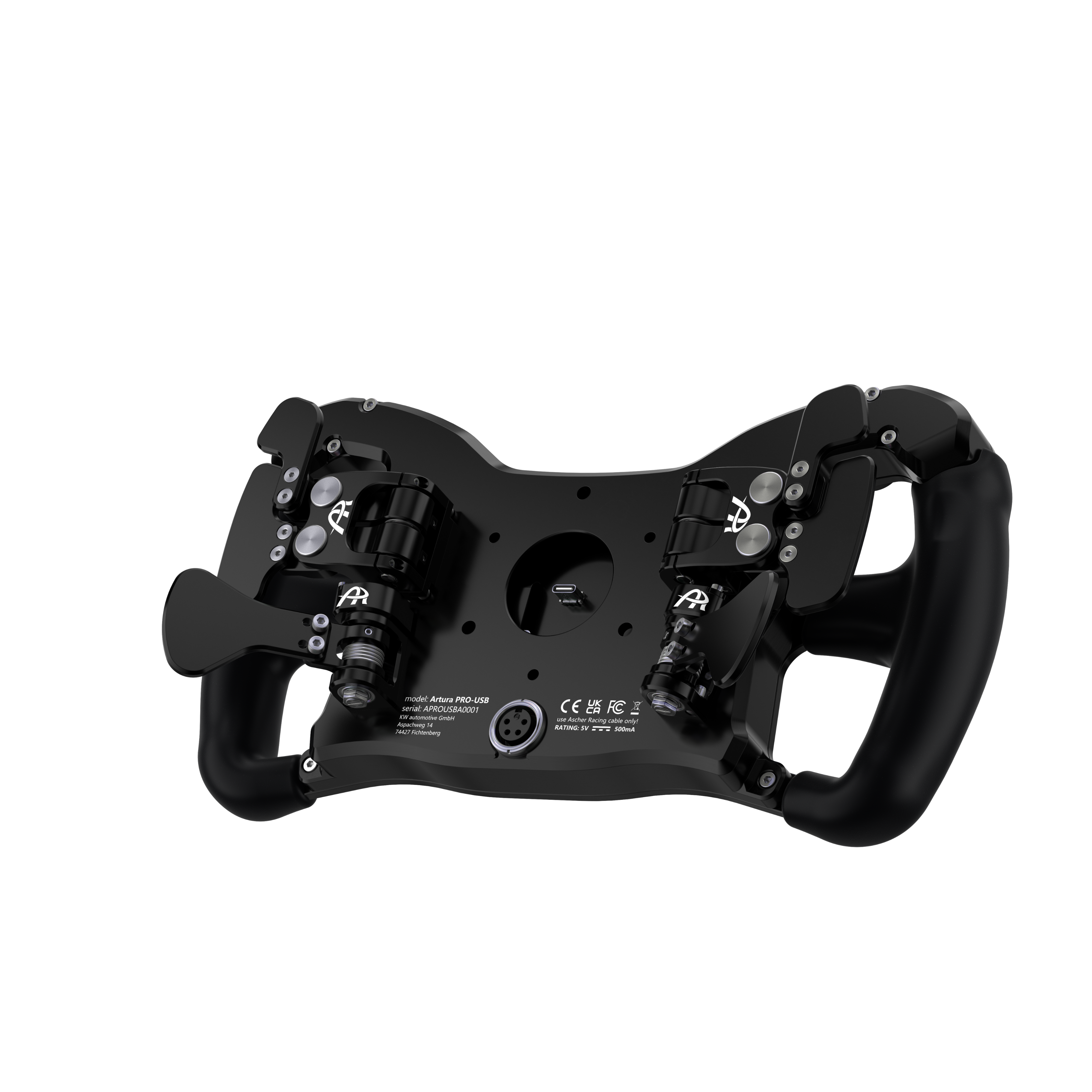 Ascher Racing McLaren Artura Pro sim racing steering wheel — licensed McLaren GT design